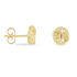 ILHAME KNOTEN 2 Damen Ohrstecker Gold 375 (9 Karat) Oval