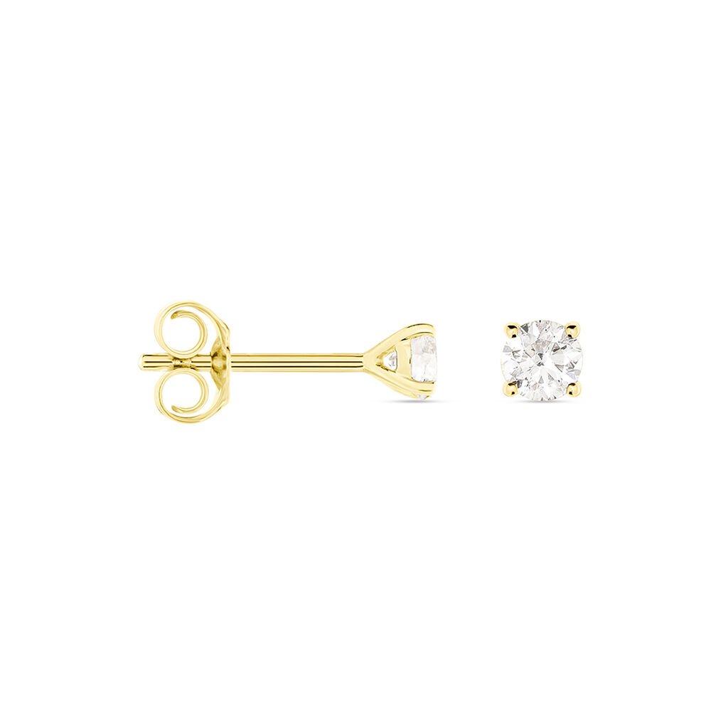 VICTORIA Damen Ohrstecker Gold 585 (14 Karat) Diamant Wei&szlig; 0,26 ct