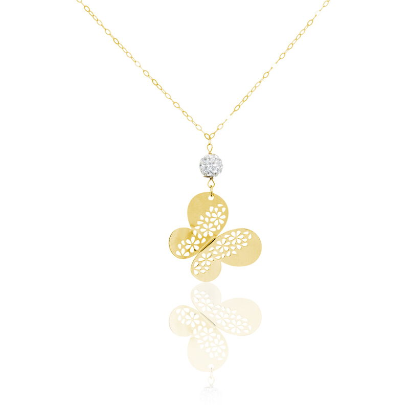 Collier Steline Or Jaune Strass - Spannringe Damen | OROVIVO