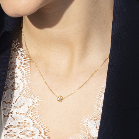 Halskette Silber 925 Vergoldet Zirkonia - Halsketten Damen | OROVIVO