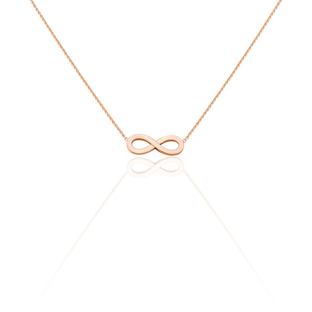Damen Halskette Silber 925 Rosé Vergoldet Infinity - Halsketten Damen | OROVIVO