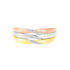 NESIBE Damen Ring Gold Tricolor Gold / Wei&szlig; / Ros&eacute; 375 (9 Karat) Diamant Wei&szlig; 0,02 ct