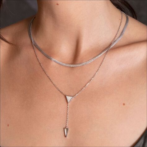 Damen Halskette Silber 925 Zirkonia Svetla - Halsketten Damen | OROVIVO