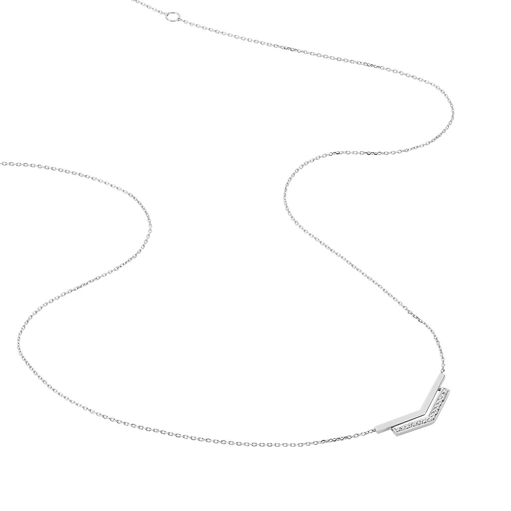 Collier Shadene Or Blanc Diamant - Spannringe Damen | OROVIVO