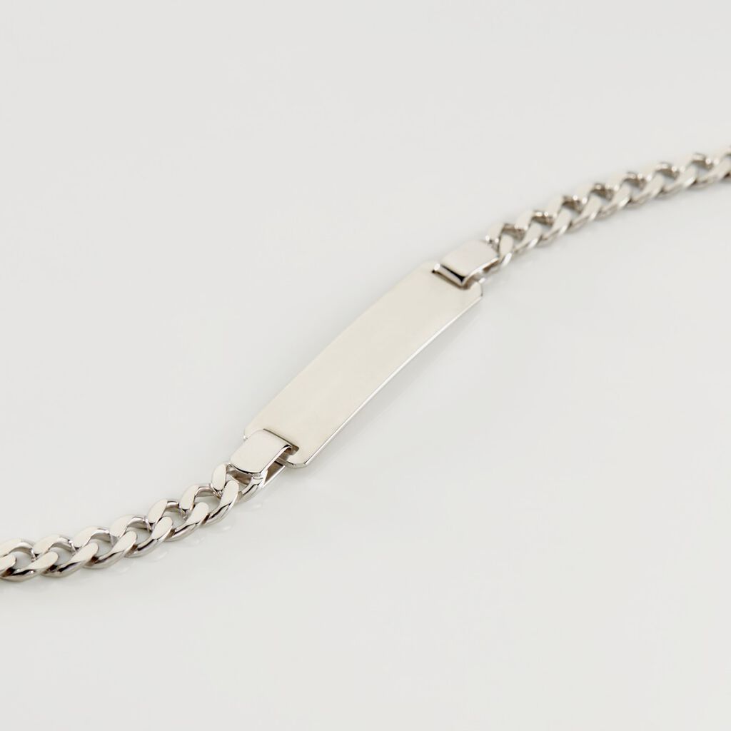 PANZER S ID Unisex ID Armband Silber Silber 925 B 4,7 mm