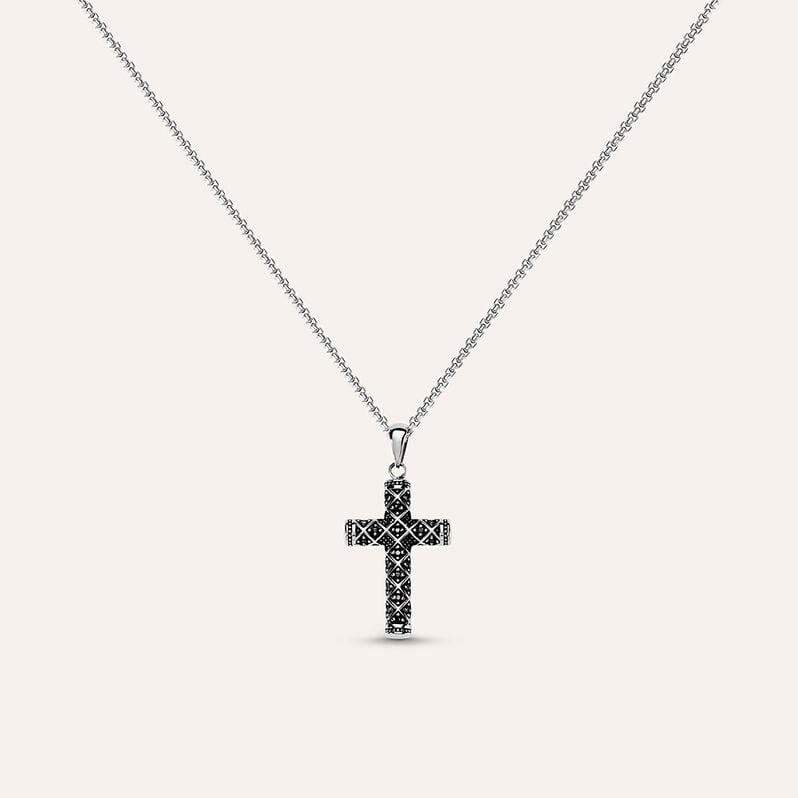 Collana Man Code Acciaio Cristallo - Spannringe Herren | OROVIVO
