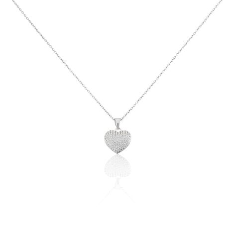 Damen Halskette Silber 925 Zirkonia Herz - Halsketten Damen | OROVIVO