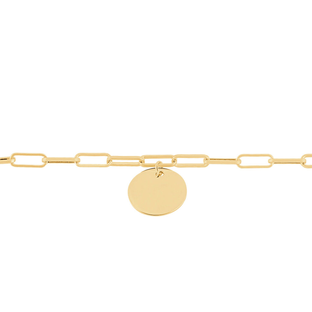 Bracelet Plaque Or Neala Maille Cheval Pampille - Spannringe Damen | OROVIVO