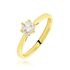Monopoli Damen Ring Gold 750 (18 Karat) Diamant Wei&szlig; 0,52 ct