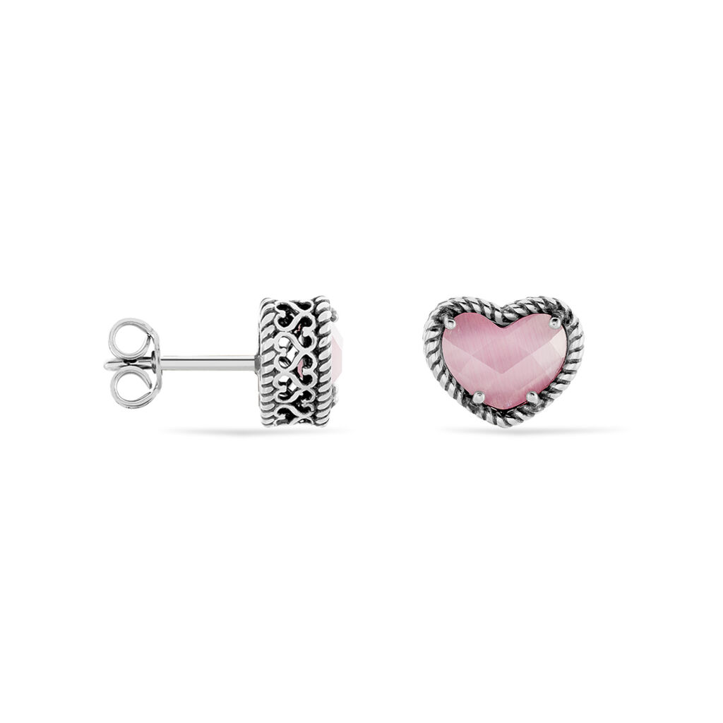 Damen Ohrstecker Silber 925 Rosé Kristall - Ohrstecker Damen | OROVIVO