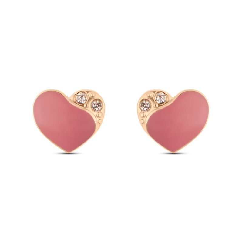 Orecchini Lobo Lady Sweet Acciaio Rosa Cristallo - Spannringe Damen | OROVIVO