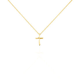 Damen Halskette Silber 925 Vergoldet Kreuz - Ketten mit Anhänger Damen | OROVIVO