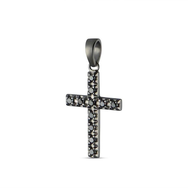 Pendente L'homme Diamant Oro Bianco Diamante - Spannringe Herren | OROVIVO
