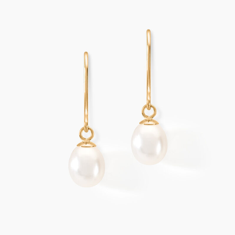 Boucles D'oreilles Or Perle De Culture - Spannringe Damen | OROVIVO