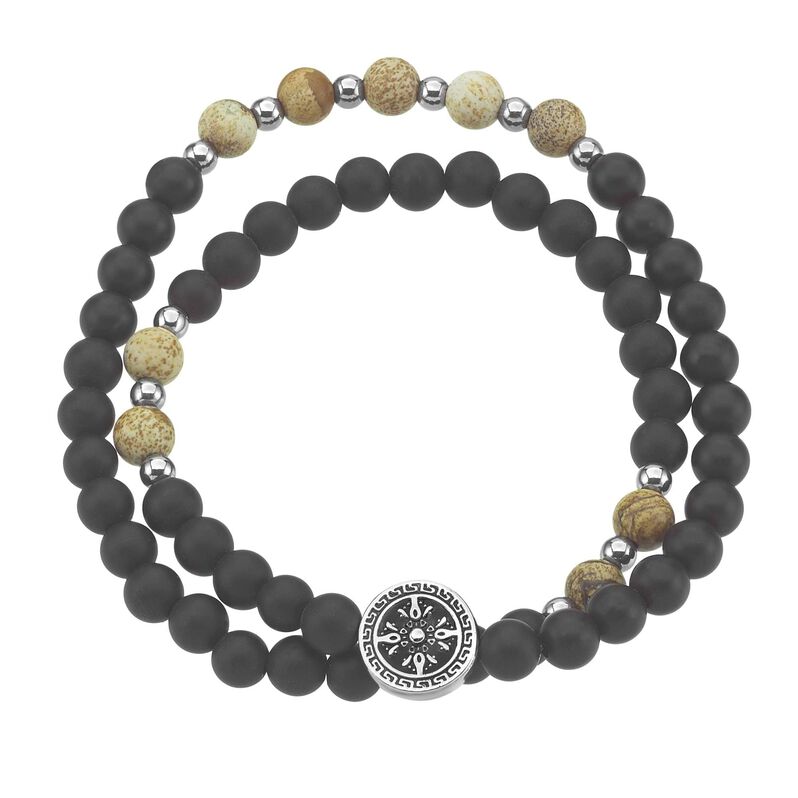 Bracciale in acciaio e pietre - Spannringe Herren | OROVIVO
