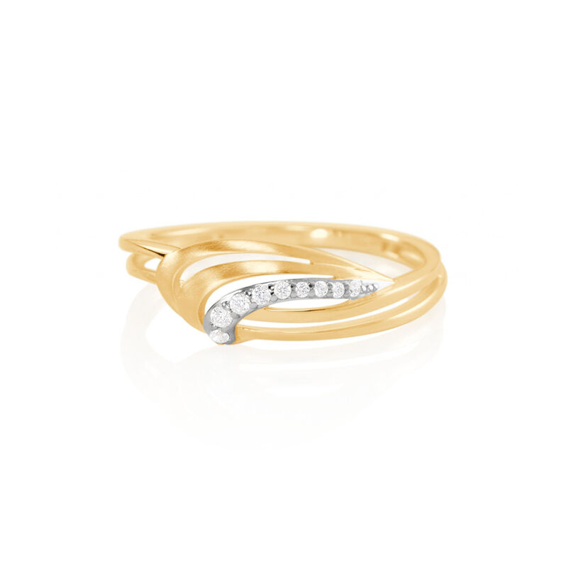 NATALI Damen Ring Gold 333 (8 Karat) Andere Steine Wei&szlig; - Ringe mit Stein Damen | OROVIVO