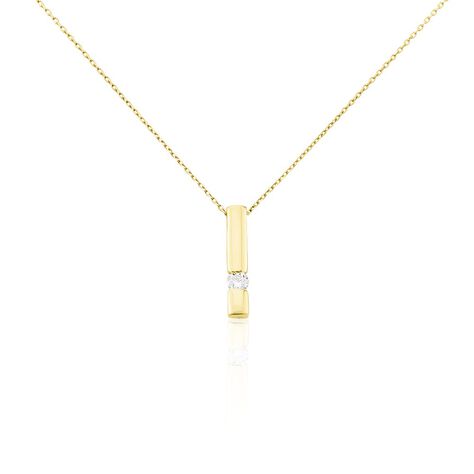 Damen Collier Gold 750 synthetischer Diamant 0,26ct Orchestra - Halsketten Damen | OROVIVO