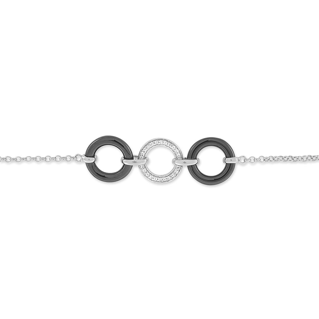 Bracelet Argent Et Céramique - Spannringe Damen | OROVIVO