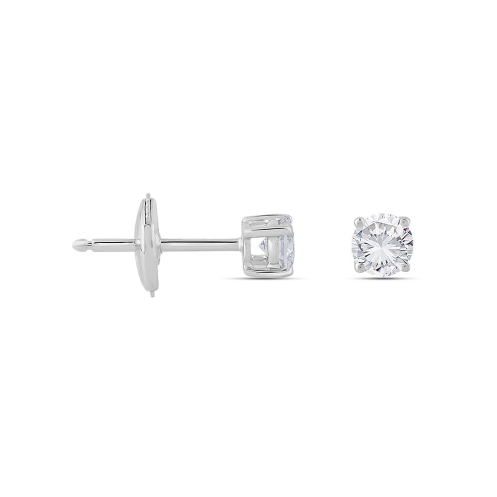 Symphonie Damen Ohrstecker Weißgold 750 (18 Karat) Synthetischer Diamant Weiß 0,51 ct - Ohrstecker Damen | OROVIVO