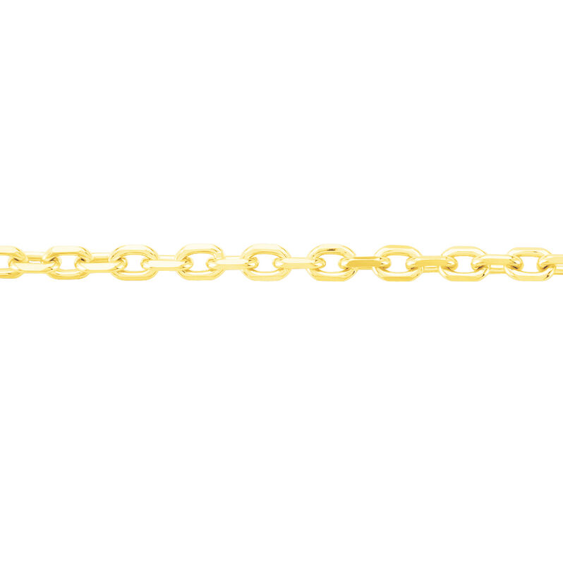 Unisex Ankerkette Gold 375 Diamantiert  - Halsketten Unisex | OROVIVO