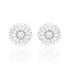 HYELANA Damen Ohrstecker Silber 925 Zirkonia Weiß Schneeflocke