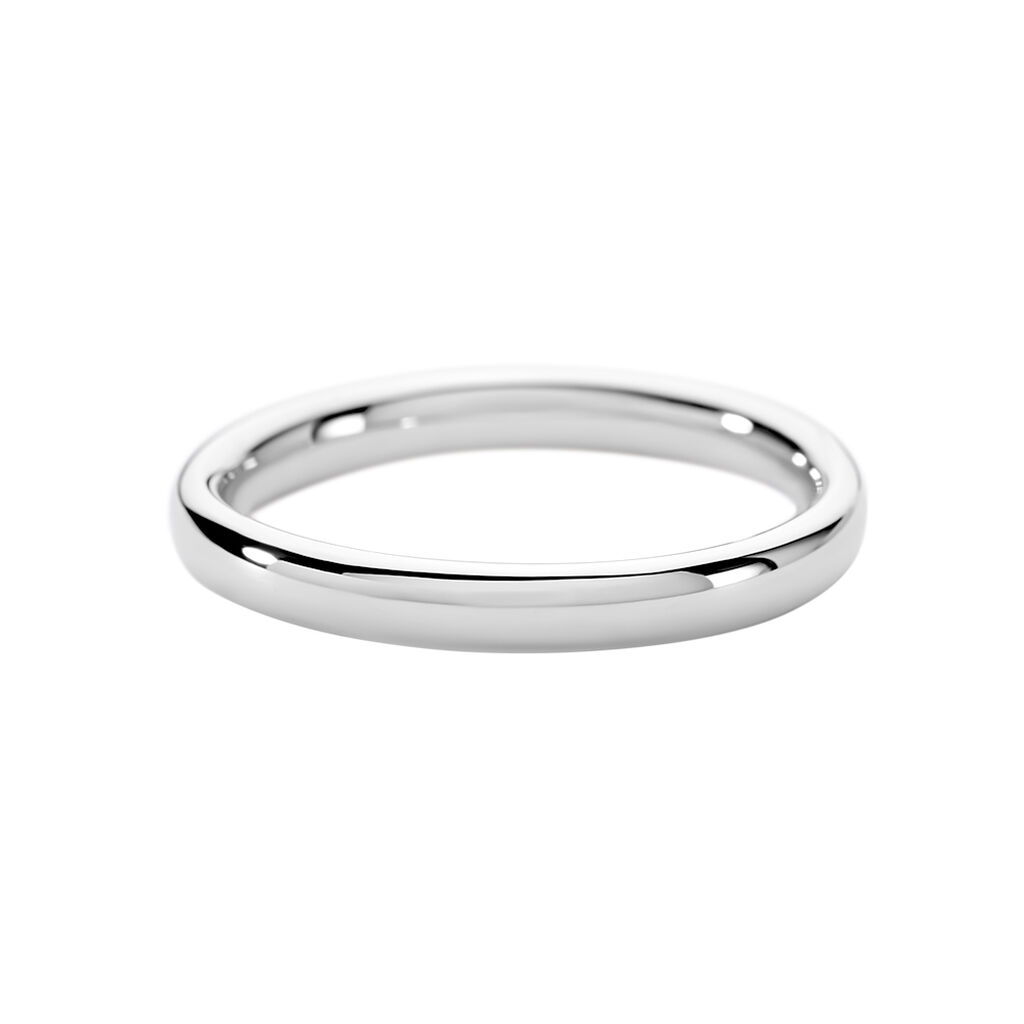 Unisex Ring Weißgold 585 Simplo 1 - Ringe Unisex | OROVIVO