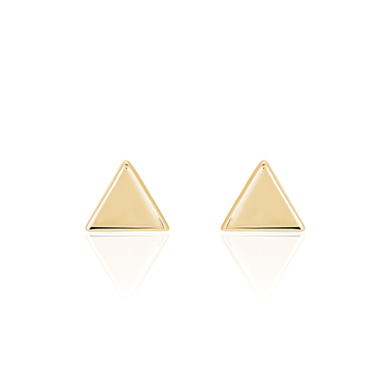 Boucles D'oreilles Plaque Or Triangle - Spannringe Damen | OROVIVO