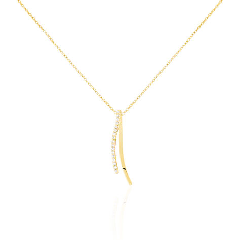 Damen Halskette Silber 925 Vergoldet Zirkonia - Halsketten Damen | OROVIVO