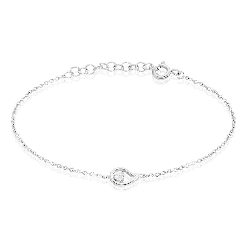 Bracelet Sidonio Argent Rhodié Oxydes De Zirconium - Spannringe Damen | OROVIVO