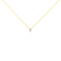 Damen Collier Gold 375 Diamant 0,1ct Rome