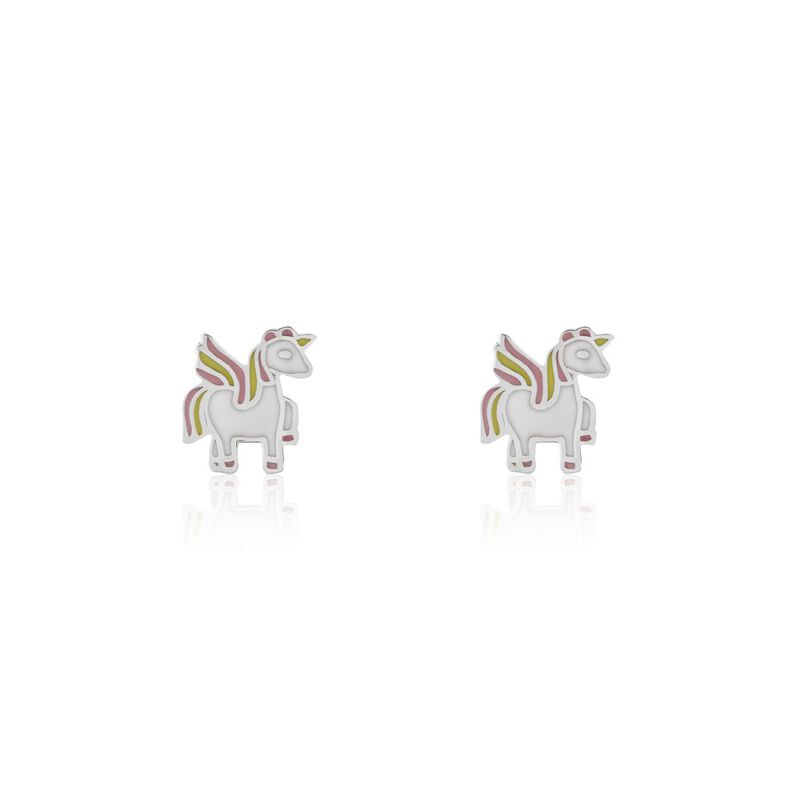 Kinder Ohrstecker Silber 925 Einhorn - Ohrstecker Kinder | OROVIVO