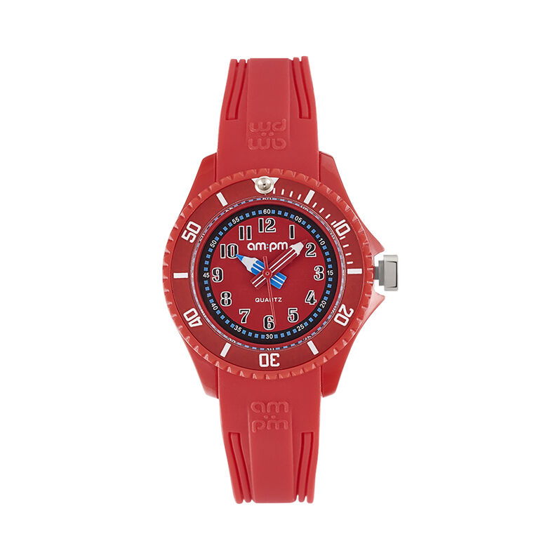 Montre Ampm Educative Rouge - Spannringe Kinder | OROVIVO