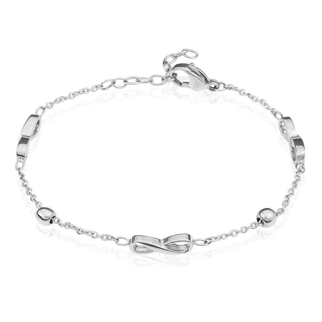 DALAL Damen Armband Edelstahl Unendlichkeit, Armband ohne Stein