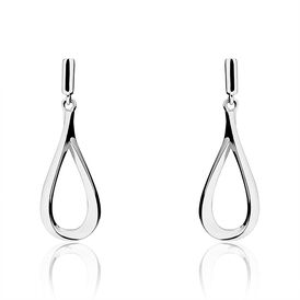 Damen Ohrstecker Lang Silber 925 Tropfen - Ohrstecker lang Damen | OROVIVO