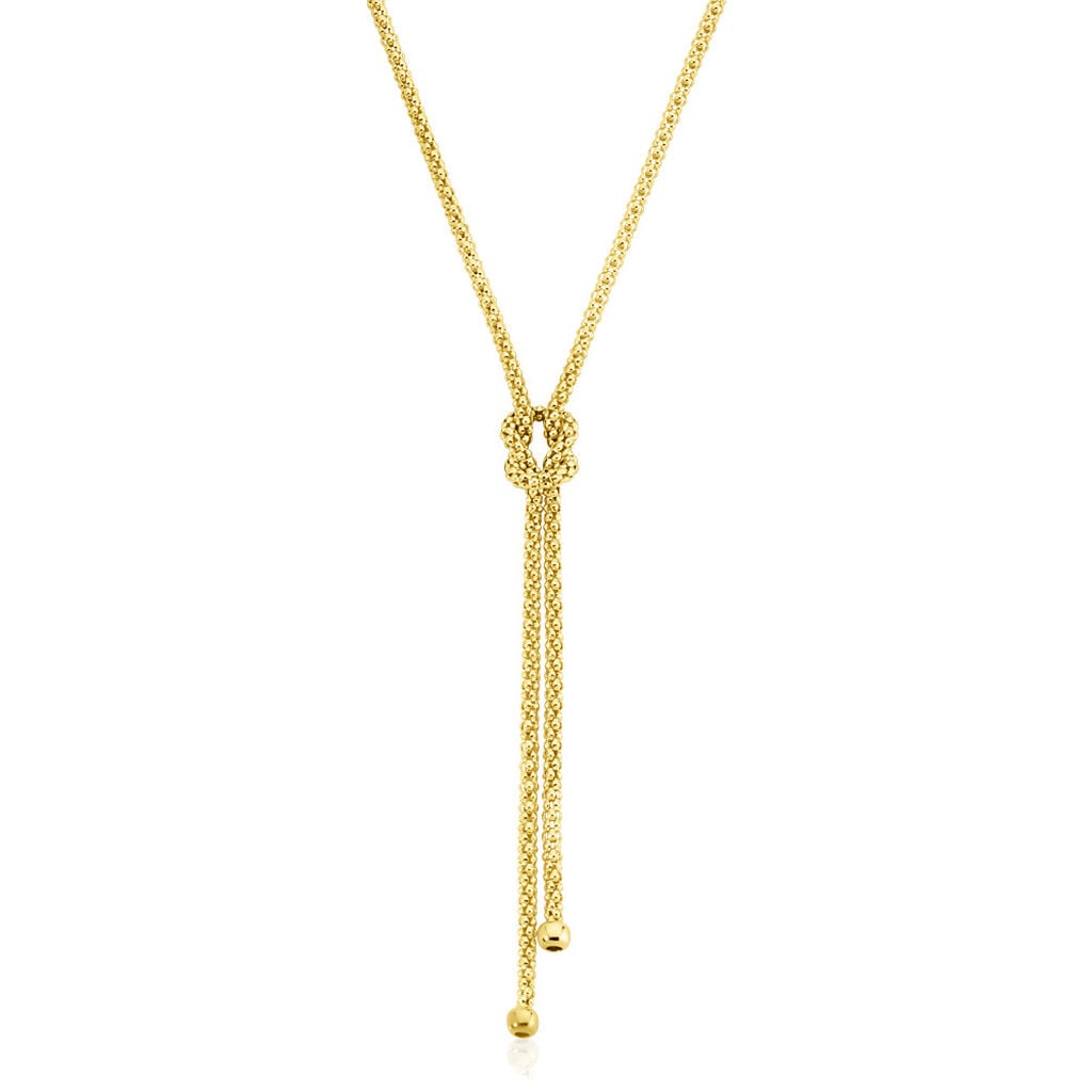 Lysandra Damen Collier Silber vergoldet 925 Knoten B 1,7 mm
