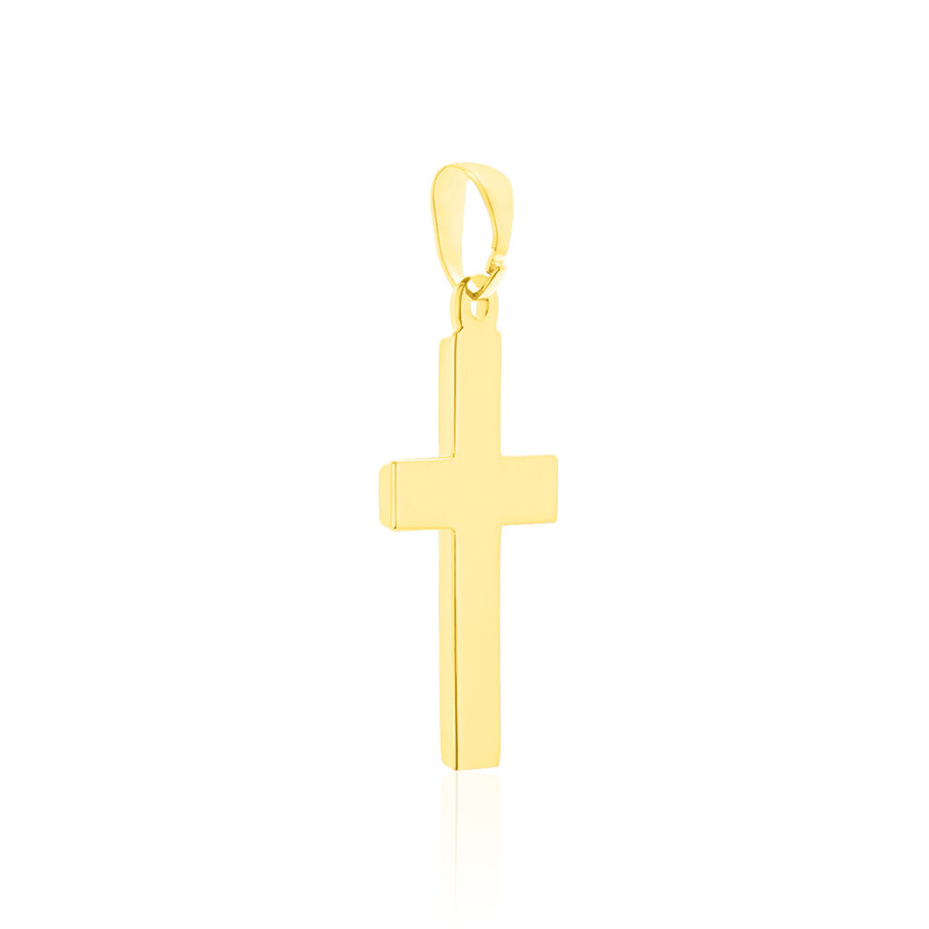 Kreuz Anhänger Gold 333 Bicolor Jesus Christus Damian - Schmuckanhänger Unisex | OROVIVO