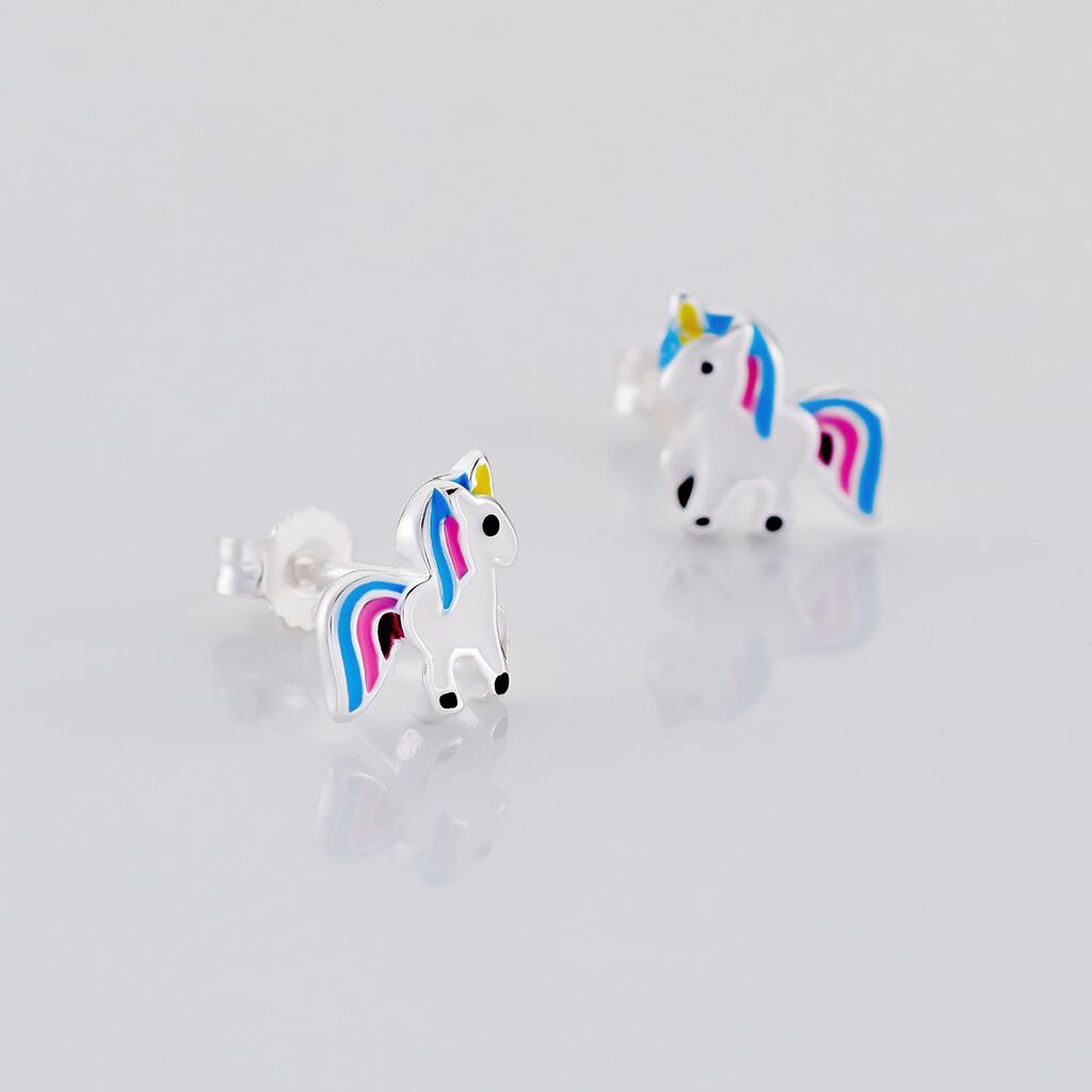 Kinder Ohrstecker Silber 925 Einhorn Aadhya  - Ohrstecker Kinder | OROVIVO