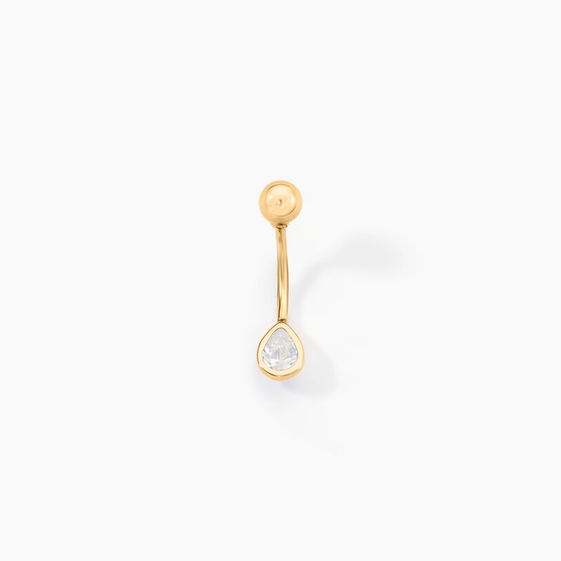 Piercing Venturino Or Jaune Oxyde De Zirconium - Spannringe Damen | OROVIVO