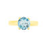 BAGA Damen Ring Gold 375 (9 Karat) Topas Blau 0,37 ct