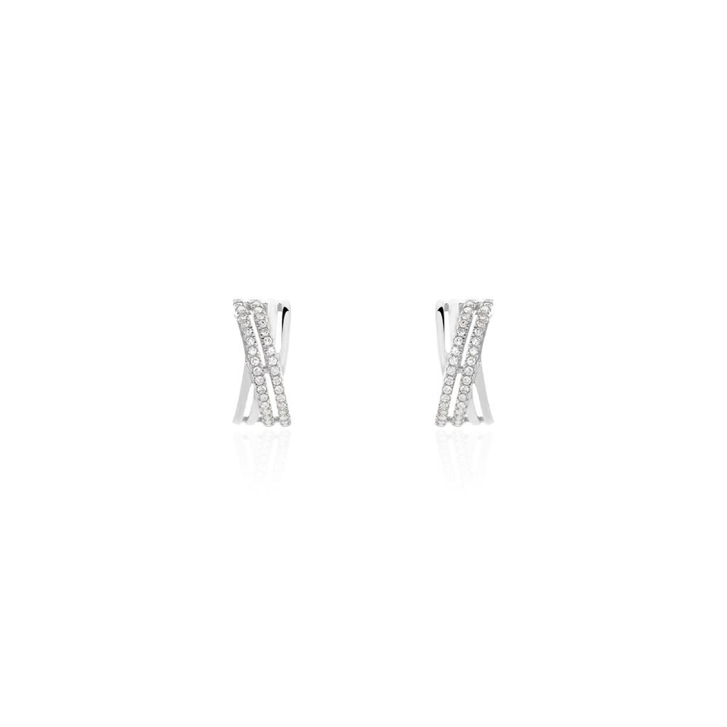 Damen Ohrstecker Weißgold 375 Diamant 0,17ct Julianne 3 , Ohrstecker mit Stein