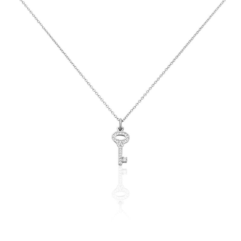 Collier Argent Rhodie Motif - Spannringe Damen | OROVIVO