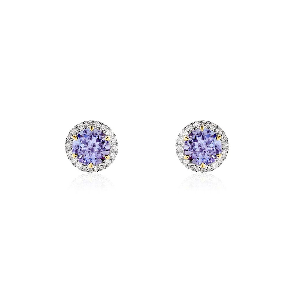 Damen Ohrstecker Gold 585 Tansanit Blau 2,02ct Catherine  - Ohrstecker Damen | OROVIVO