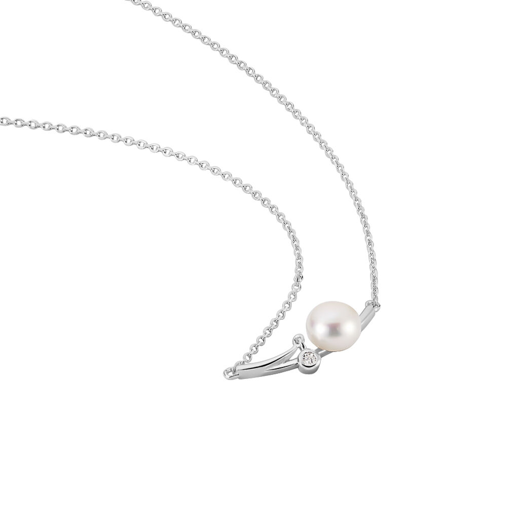 Damen Halskette Silber 925 Zuchtperlen 6-7mm - Halsketten Damen | OROVIVO