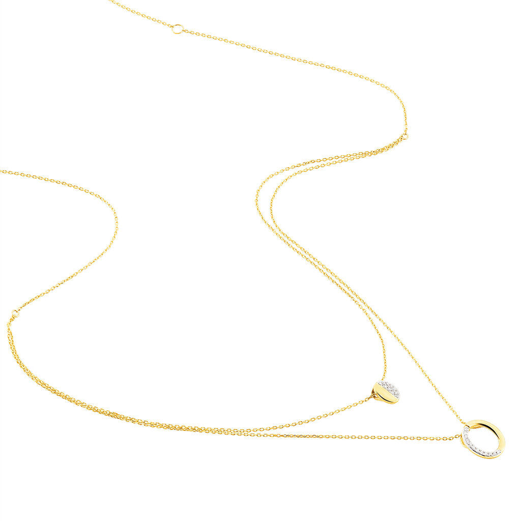 Collier Emilia Or Jaune Diamant - Spannringe Damen | OROVIVO