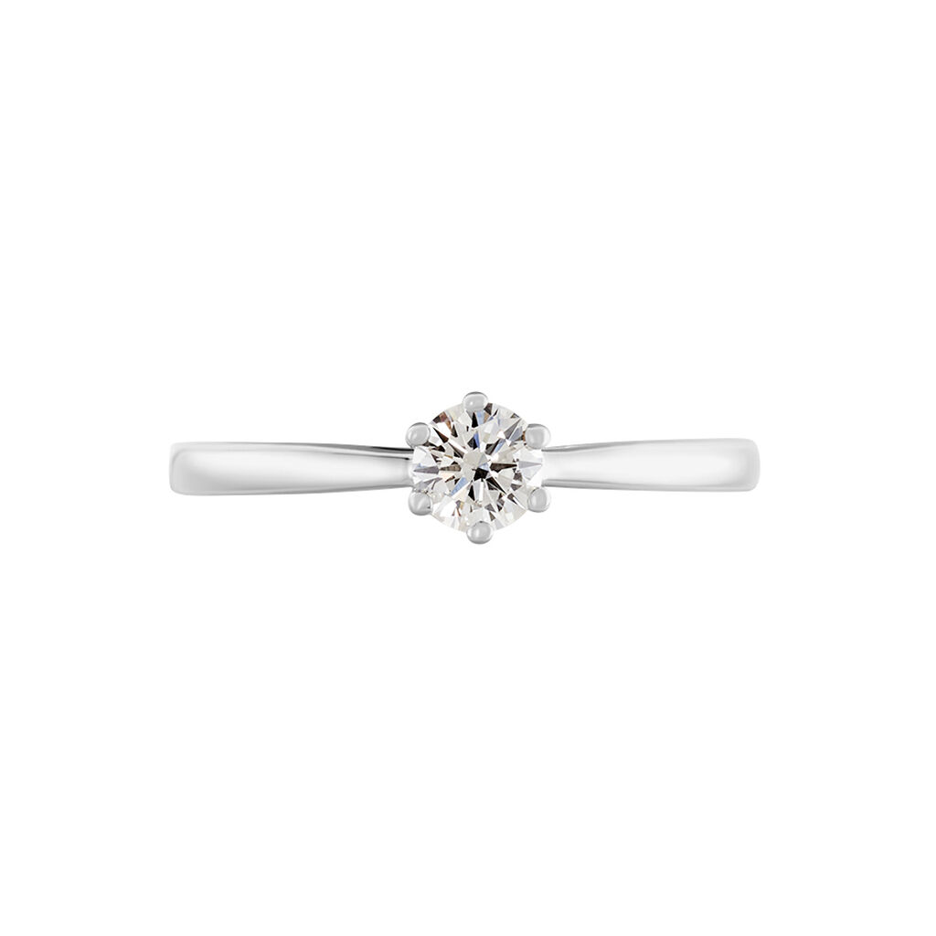 Damen Ring Weißgold 750 Diamant 0,26ct Monopoli  - Verlobungsringe Damen | OROVIVO