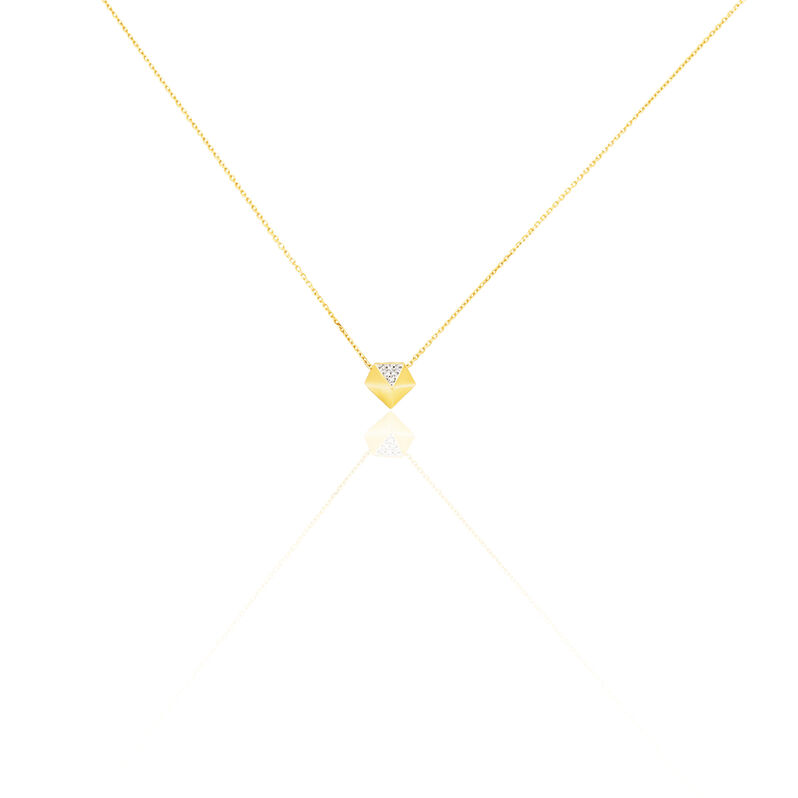 Collier Or Jaune Et Diamants Lizea - Spannringe Damen | OROVIVO
