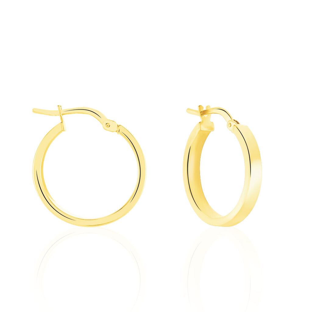 CARRE Damen Creolen Gold 375 (9 Karat) B 3 mm