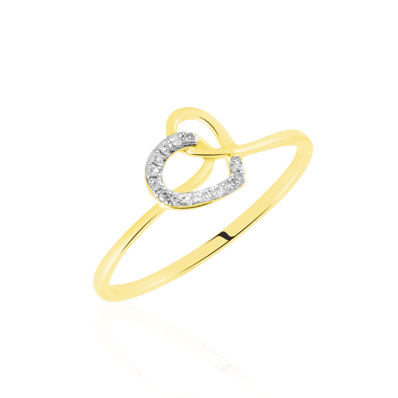 Bague Or Jaune Diamants - Spannringe Damen | OROVIVO