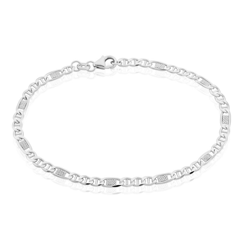 Bracelet Maille Teo Argent Weiss - Spannringe Herren | OROVIVO