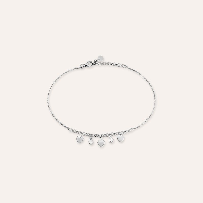 Cavigliera Silver Collection Argento Rodiato Cubic Zirconia - Spannringe Damen | OROVIVO